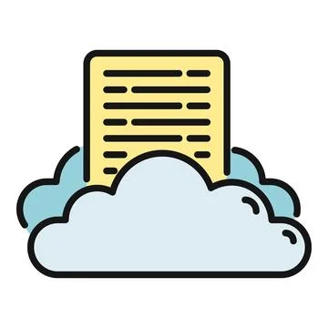 Document file storing in cloud computing network 库存插图