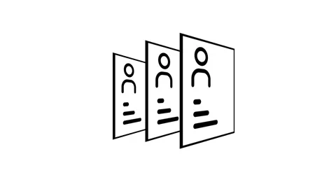Document Files Icon Stock Footage 343511301