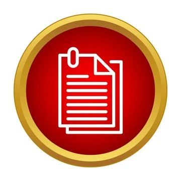 Document files icon representing business paperwork and contracts イラスト素材