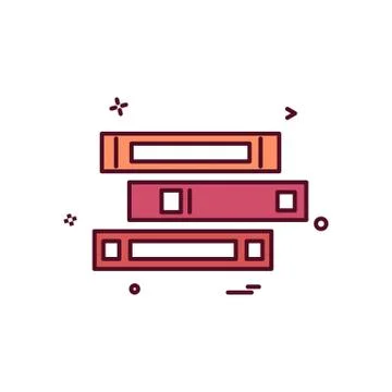 Document files office icon vector design Ilustración de archivo