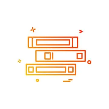 Document files office icon vector design Ilustración de archivo