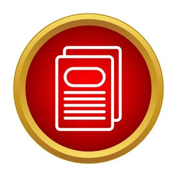 Document files paperwork icon storing important data Stock Illustration