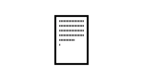 Document filling up animation with text creating on a blank sheet, digital .. Stock Footage 334829673