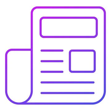 Document Finance Related Vector Line Icon. Editable Stroke Pixel Perfect. Stock Illustration