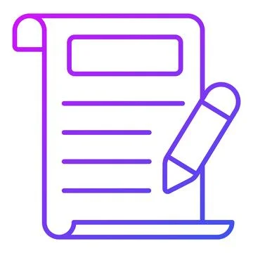 Document Finance Related Vector Line Icon. Editable Stroke Pixel Perfect. Illustrazione stock