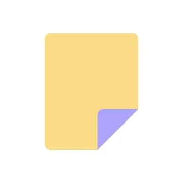 Document flat color ui icon Stock Illustration