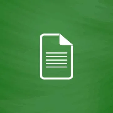 Document flat icon 스톡 일러스트