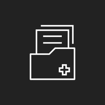 Document flat vector icon. Archive data file symbol logo illustration. Illustrazione stock