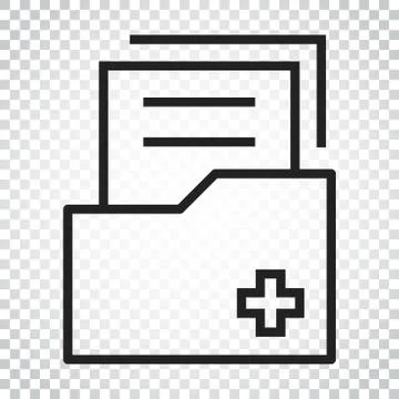 Document flat vector icon. Archive data file symbol logo illustration. Busine 스톡 일러스트