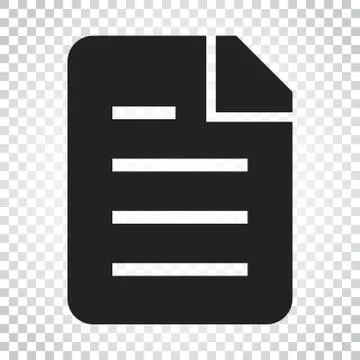 Document flat vector icon. Archive data file symbol logo illustration. Busine イラスト素材