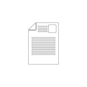 Document. flat vector icon Stock Illustration