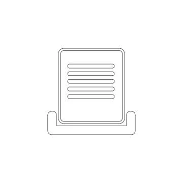 Document. flat vector icon Stock Illustration