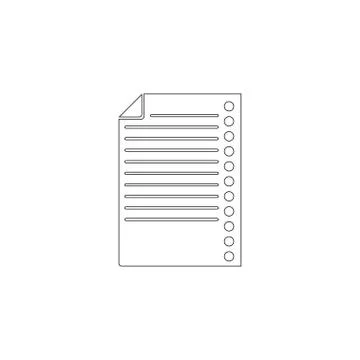 Document. flat vector icon Stock Illustration