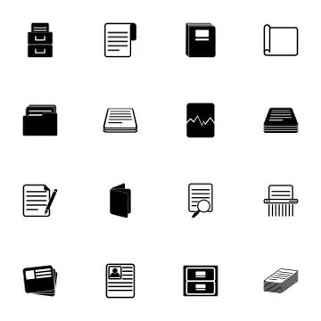 Document - Flat Vector Icons 스톡 일러스트