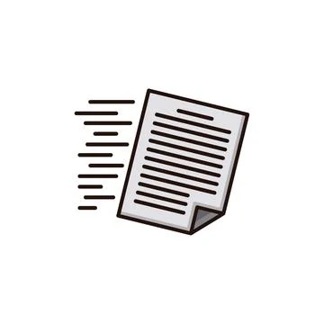 Document flow Stock Illustration