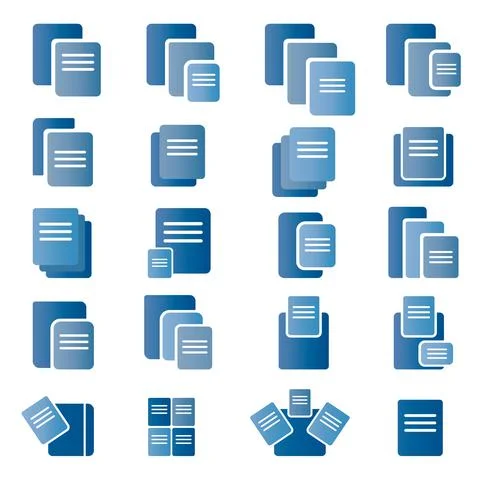 Document Folder Clip Icon Graphic Logo Concept 스톡 일러스트