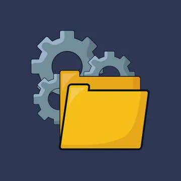 Document folder design Illustrazione stock