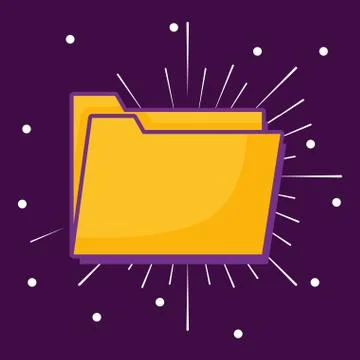 Document folder design Stock Illustration