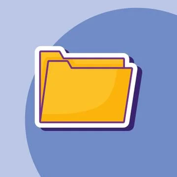 Document folder design Stock Illustration