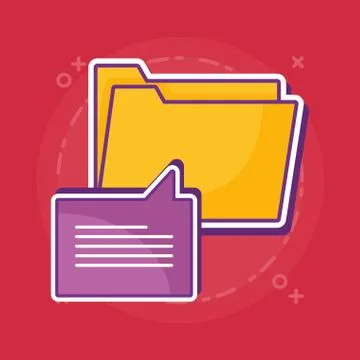 Document folder design Illustrazione stock