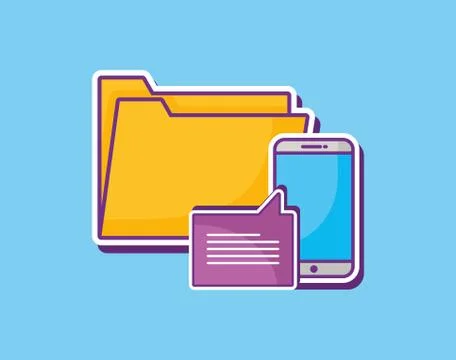 Document folder design Stock Illustration