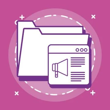 Document folder design Illustrazione stock