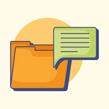 Document folder design Stock Illustration