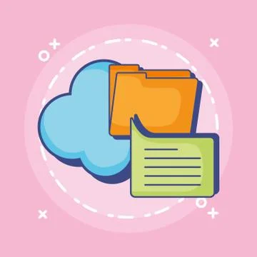 Document folder design Illustrazione stock