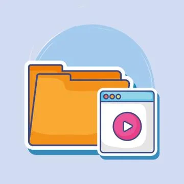 Document folder design Illustrazione stock