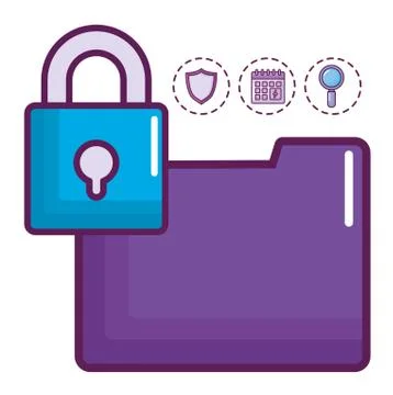 Document folder design Stock Illustration