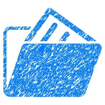 Document Folder Grunge Icon Stock Illustration