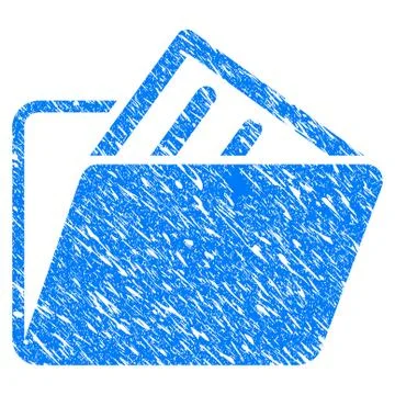 Document Folder Grunge Icon Stock Illustration
