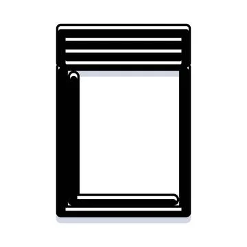 Document folder icon with blank paper sheet イラスト素材