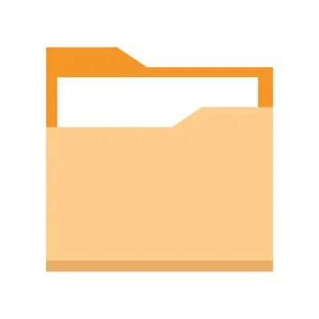 Document folder icon, colorful design Illustrazione stock