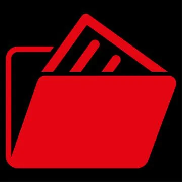 Document Folder Icon Stock Illustration