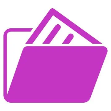 Document Folder Icon Stock Illustration