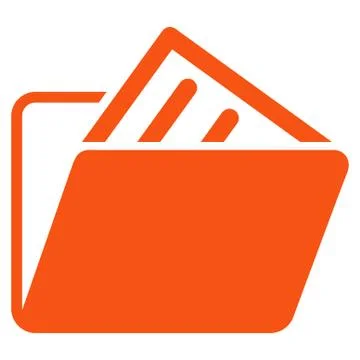 Document Folder Icon Stock Illustration