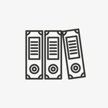 Document folder icon 스톡 일러스트