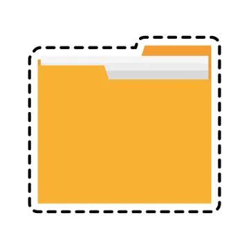 Document folder icon 库存插图