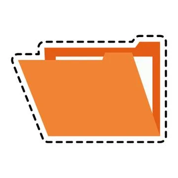 Document folder icon 库存插图