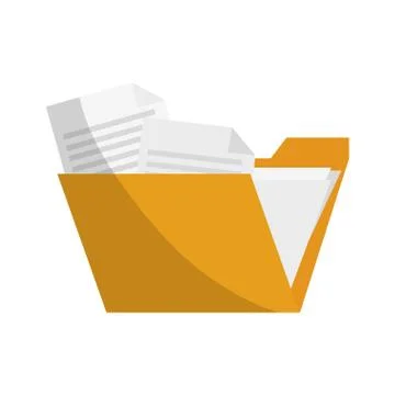 Document folder icon 库存插图