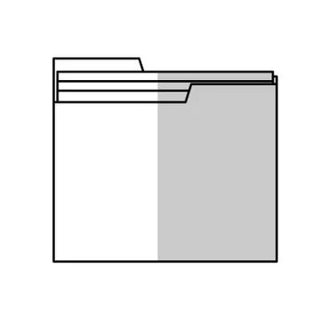 Document folder icon 库存插图