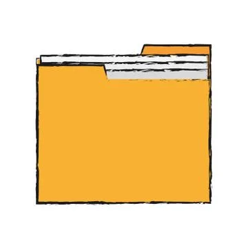 Document folder icon Illustrazione stock