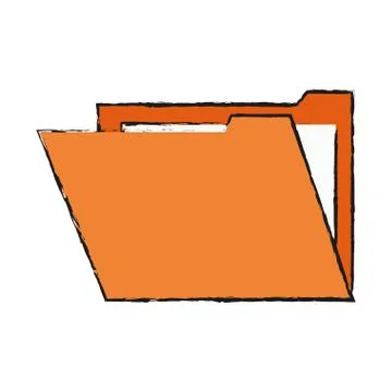 Document folder icon Illustrazione stock