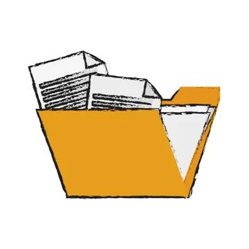 Document folder icon Stock Illustration