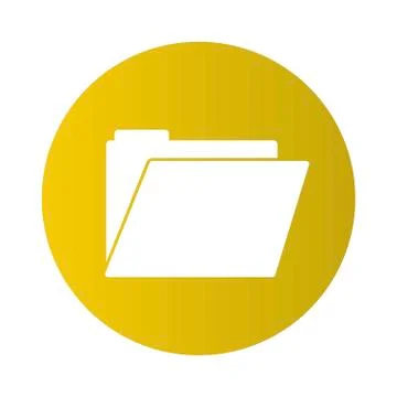 Document folder icon 库存插图