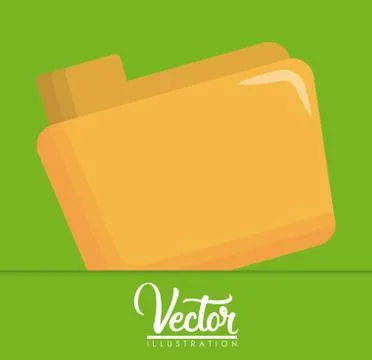 Document folder icon 库存插图