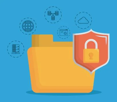 Document folder icon Stock Illustration