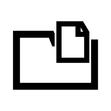 Document Folder Icon Stock Illustration