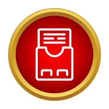 Document folder icon showing organized paperwork イラスト素材